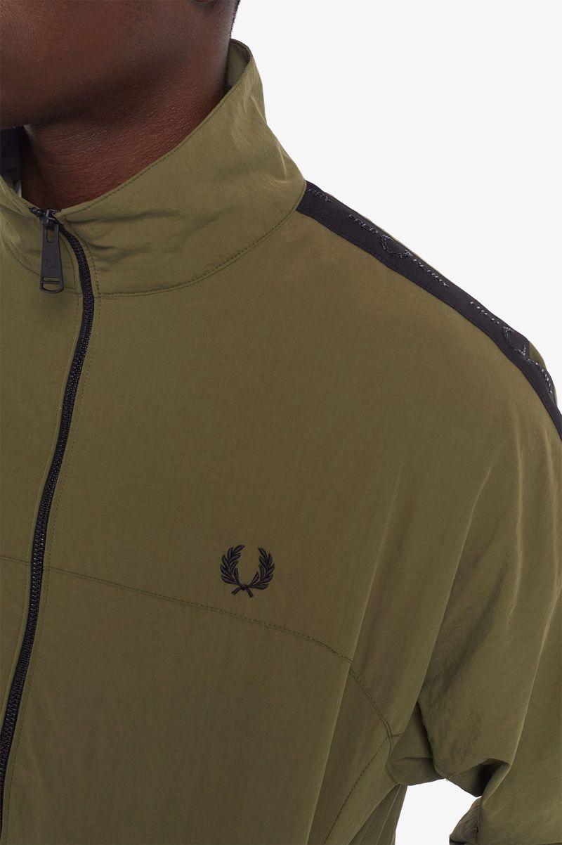 Geaca Barbati Fred Perry Tonal Taped Shell Verzi | RO 1265NWYB